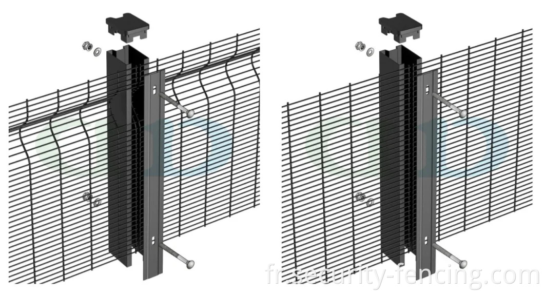 Chine BS1722-14 358 WELD WIRE MESH ANTI CLOB SECURITÉ CLARATION POUR INDUSTRIEL FACTORY TELECOM Energy Power